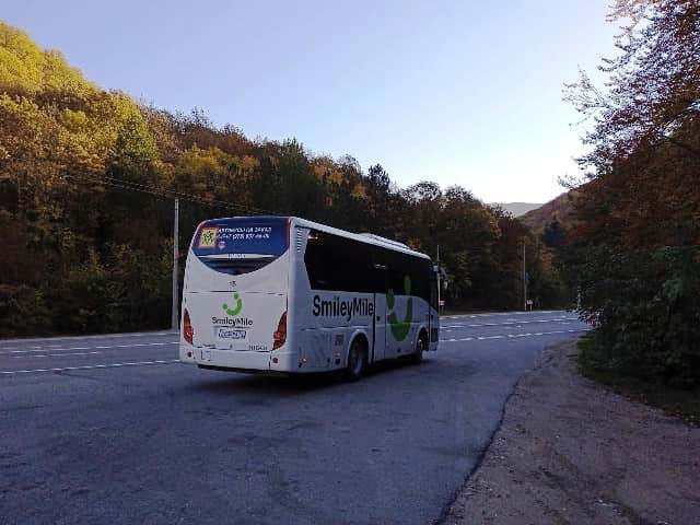 Автобус для транспортного обслуживания детей по Крыму.